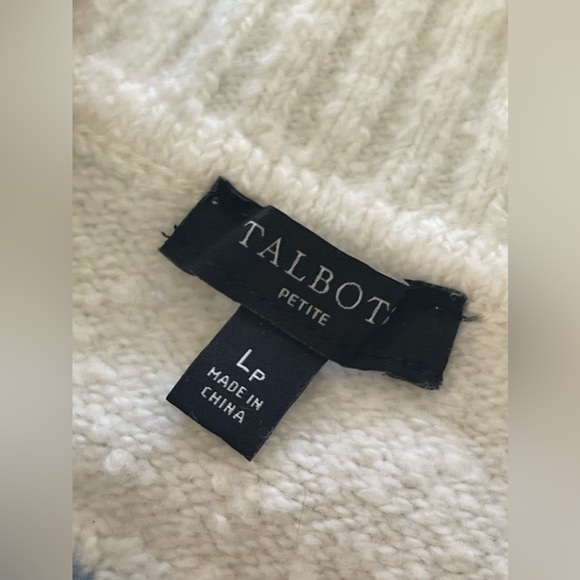 Talbots ZIG-ZAG FAIR ISLE CREWNECK PULLOVER LP - Picture 9 of 14